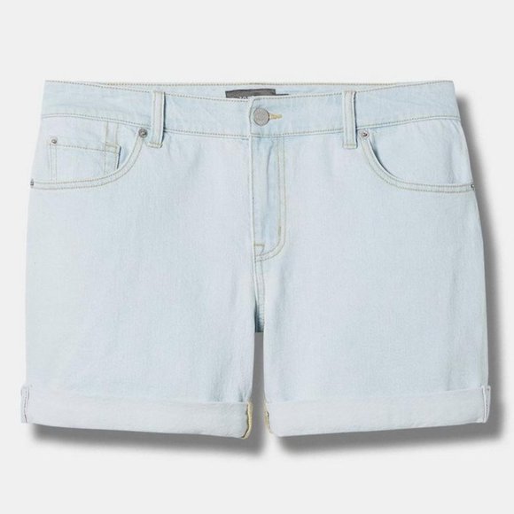 ❤️NWT VINTAGE TORRID SHORTS - BOYFRIEND VINTAGE STRETCH DENIM - HIGH RISE - PLUS - Picture 12 of 14